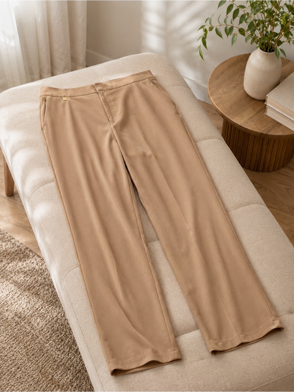 Lauren Ralph Lauren Camel Wool Blend Tailored Pants Size 16